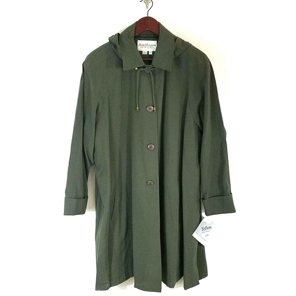 Norm Thompson Escape from The OrdinaryPlus 3X Woman’s Green Pea Coat NWT